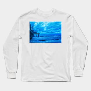 Stormy Morning at the Pier Long Sleeve T-Shirt